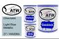 Preview: Chevrolet, Light Blue Metallic, 27 / WA9264: 1L Lackdose + 1L Klarlack + 500ml Härter - Set, von ATW Autoteile West.